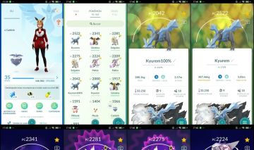 Pokémon GO Lv.35 | Kyurem 100% | 2 Palkia | 2 Solgaleo | 2 Kyurem | Q282