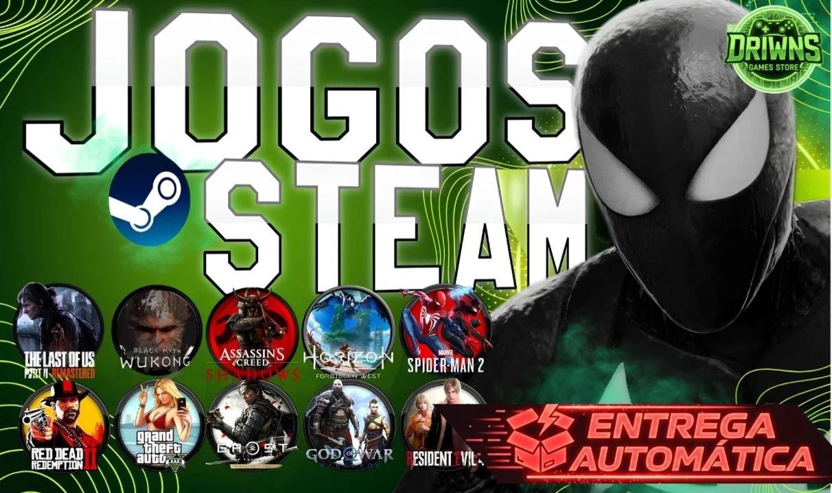 JOGOS STEAM CONTAS OFFLINE JOGOS LANÇAMENTOS E ATUAIS(ENTREGA AUTOMÁTICA)