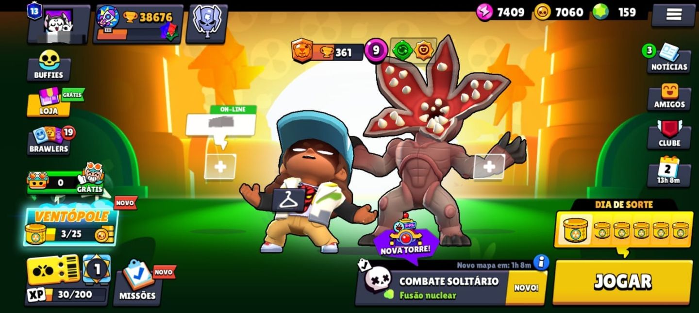 CONTA DE BRAWL STARS 38K DE TROFÉUS 93 BRAWLERS