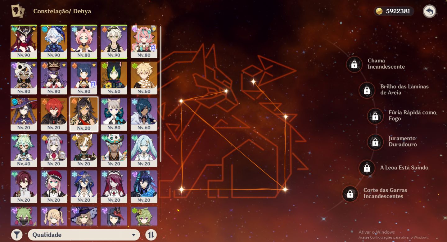 Promo de Conta de Honkai Star rail Ar70,Genshin impact lv 55 e ZZZ lvl 55