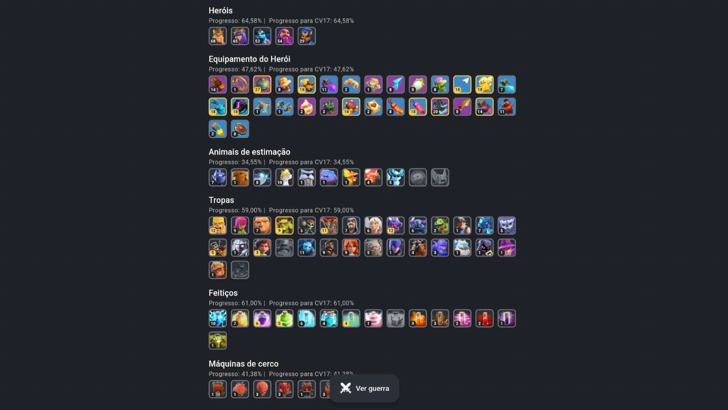 CONTA CV17 RUSHADA COM TODOS EQUIPAMENTOS