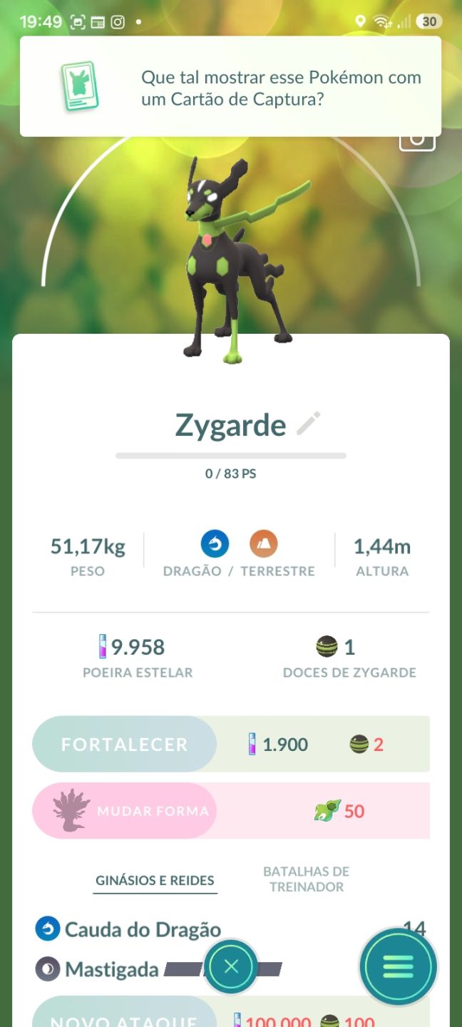 Conta Pokémon GO Mewtwo 100% Hundo na Master Ball+Zygarde+Clefairy Shiny+Sableye
