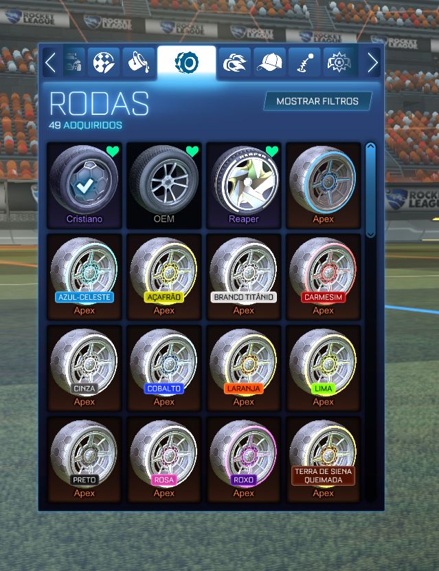 ROCKET LEAGUE | ITENS RAROS + FENNEC, RODA CRISTIANO, REAPER, ETC