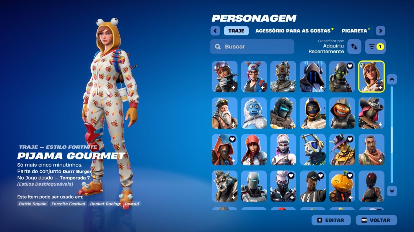 Conta Fortnite com Salve o mundo, itens e skins raras, 1400 Vbucks, varios jogos