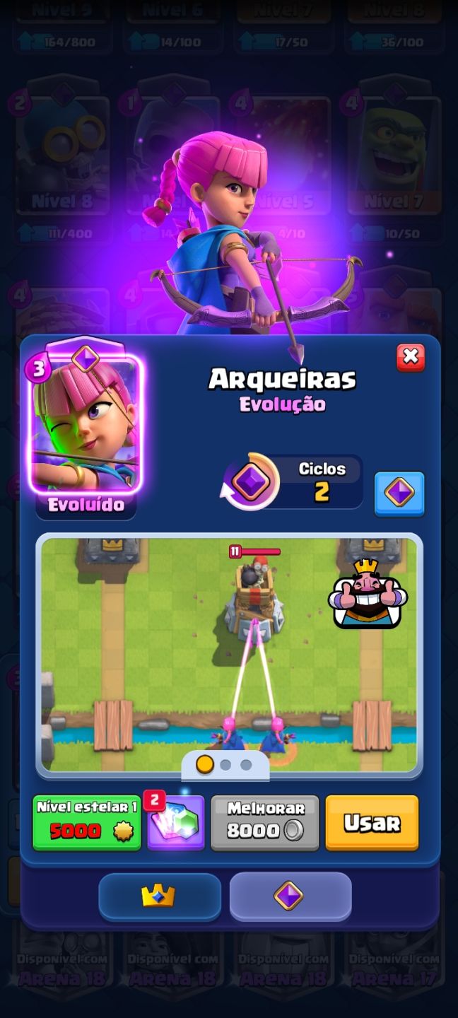 PROMOÇÃO: Conta COMPLETA de Clash Royale! (Arena 12 + evoluções)