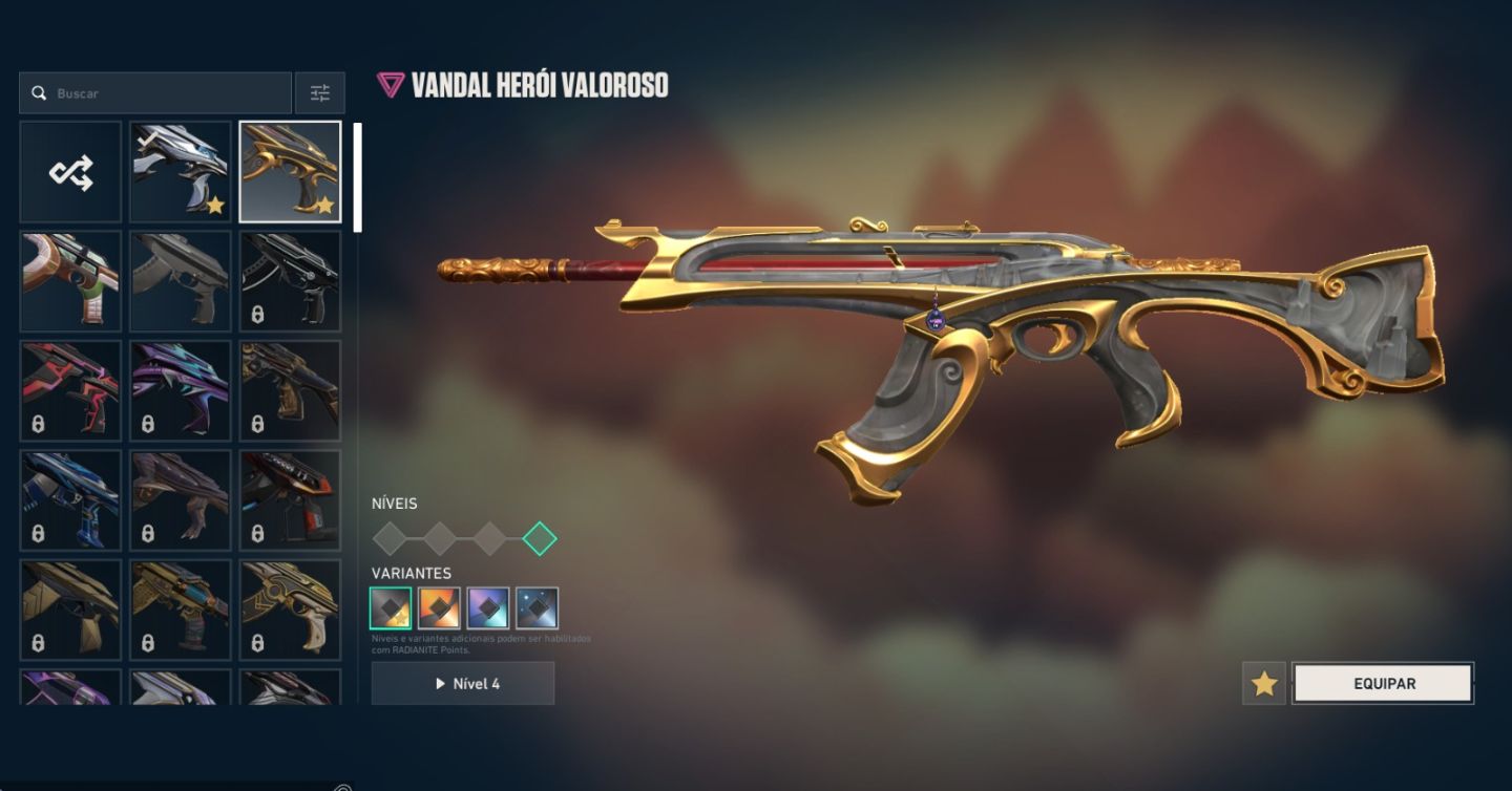 CONTA VALORANT COM PACOTE AERIS E UMA VANDAL