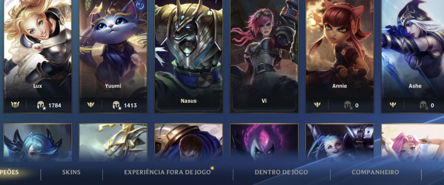 ANÚNCIO DE CONTA EXCLUSIVA WILD RIFT (28 SKINS)