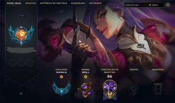 CONTA LEAGUE OF LEGENDS - PLATINA 3 - + 30 PDLS