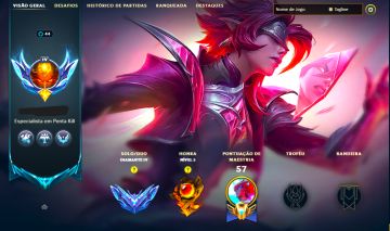 SKIN LENDÁRIA RIVEN PACTO QUEBRADO + [ DIAMANTE 60% DE WINRATE ] + [TROCA NICK]