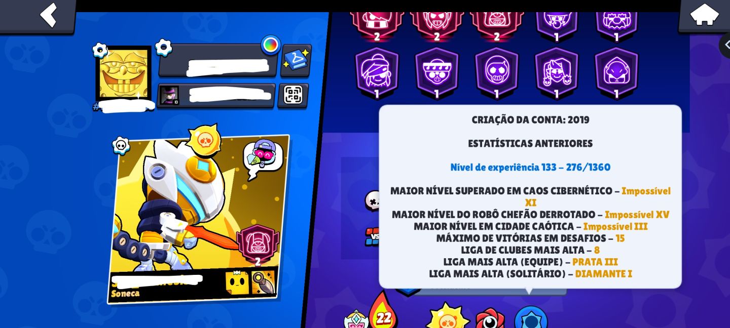Conta de bralw stars antiga e com todos os brawlers