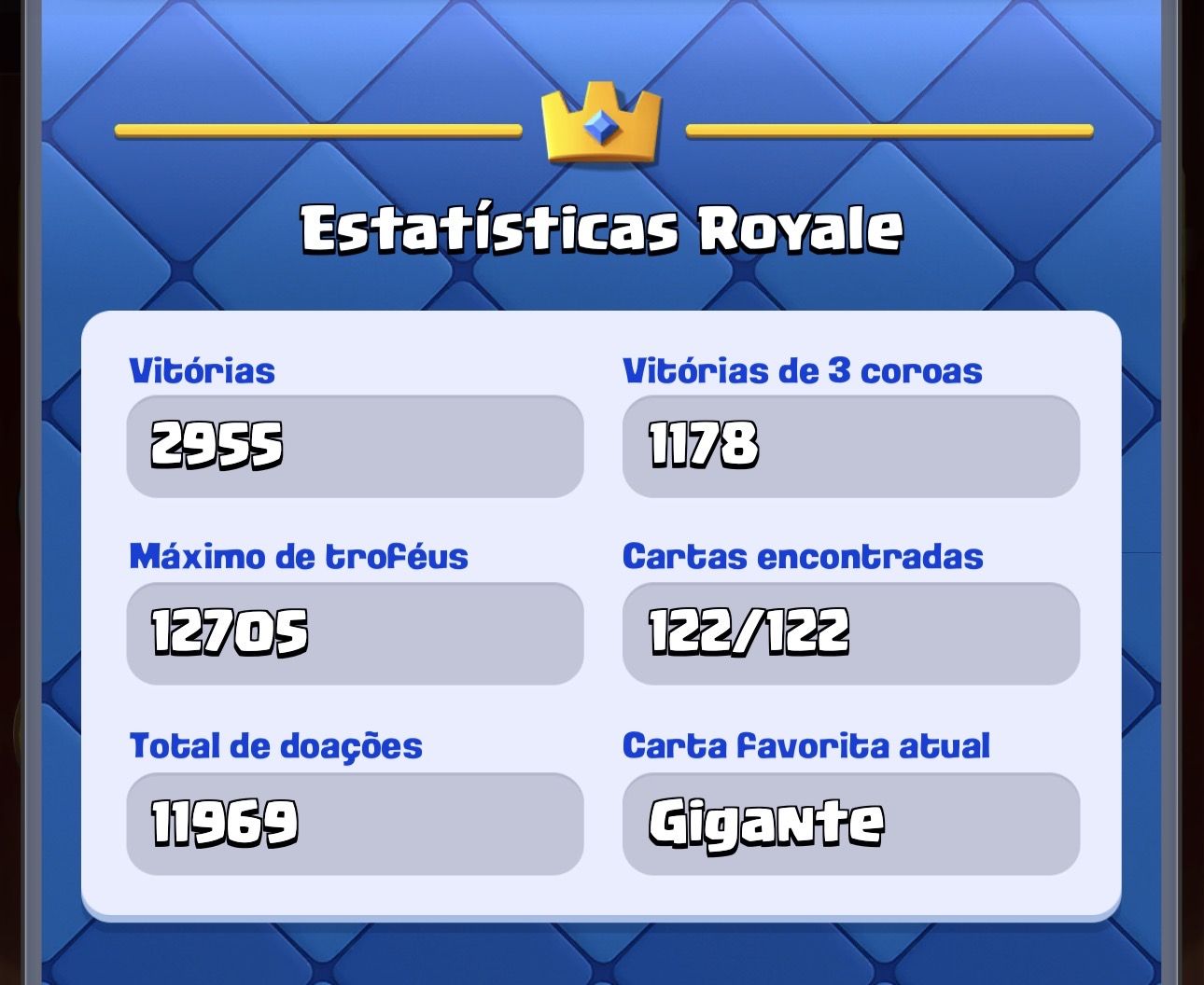 CONTA CLASH ROYALE 12k troféus