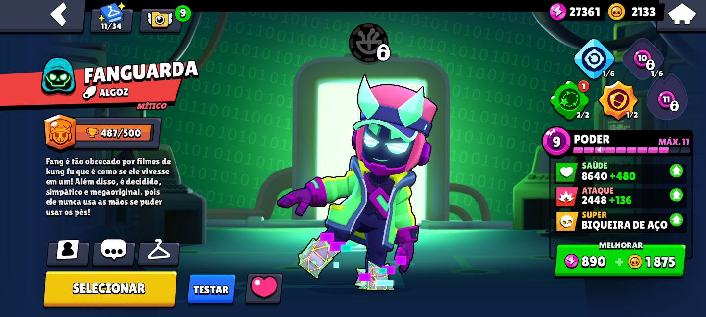 Conta Brawll Stars com as melhores skins