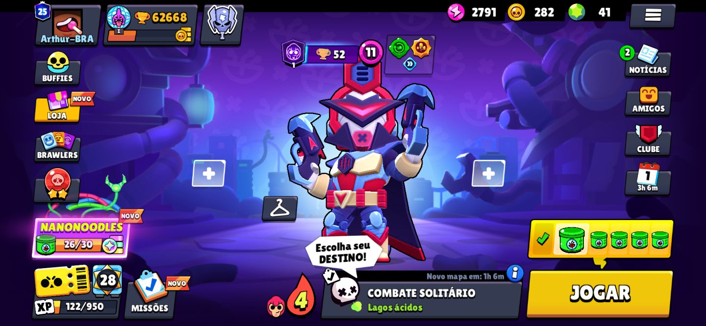 Conta de Brawl Stars com todos os Brawlers