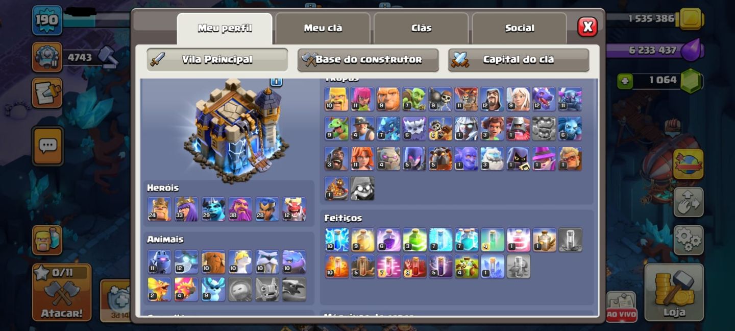 Conta Clash of clans CV 18 Rara: Bolos de Aniversário e Árvores de Natal 2025!