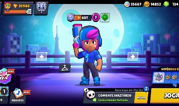 Conta Brawl Stars Rara! (Shelly Estelar)