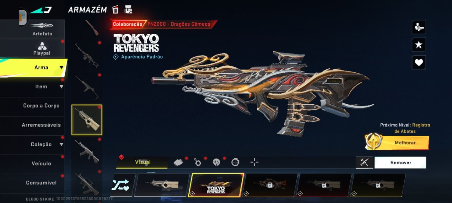 CONTA BLOOD STRIKE COM BASTANTE ITEN RARO ANTIGO E ATUAL