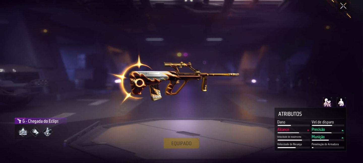 CONTA FF LVL 16: TROCA NICK + CAVALO PENUMBRA + AUG ECLIPSE