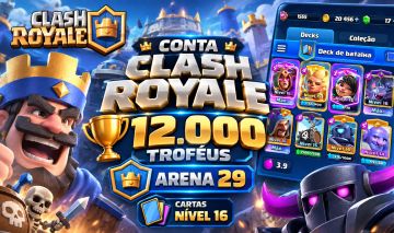 CONTA CLASH ROYALE | 12.000 TROFÉUS | ARENA 29
