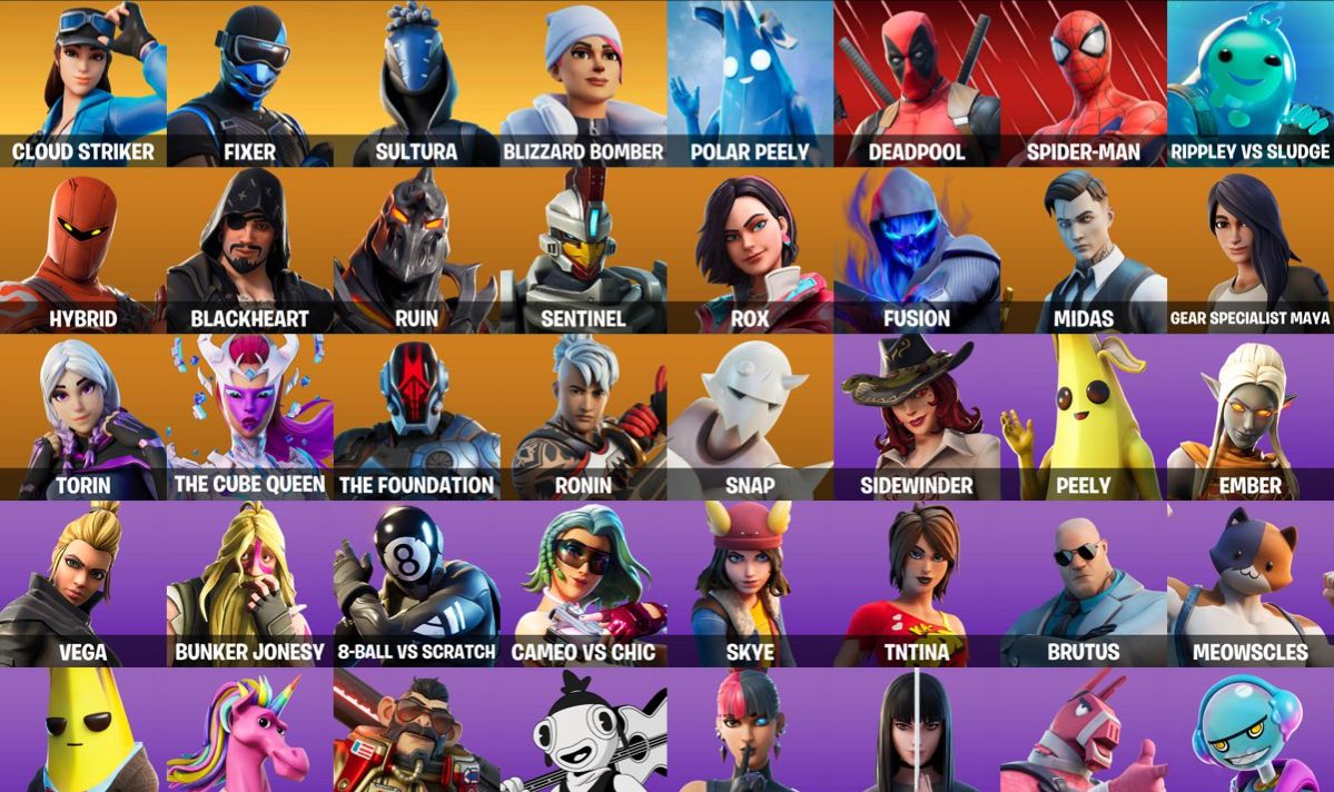 54 SKINS - GOLD MIDAS - PSN SKINS - DEADPOOL - 1.100 V-BUCKS