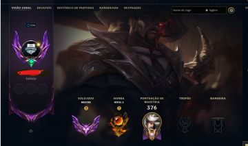 Conta LOL mestre com 2 skins ultimates , lux e seraphine mmr quase gm