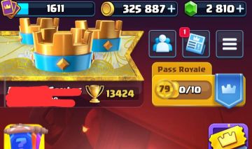 CLASH ROYALE CONTA DE 8 ANOS 13.300 TROFEUS