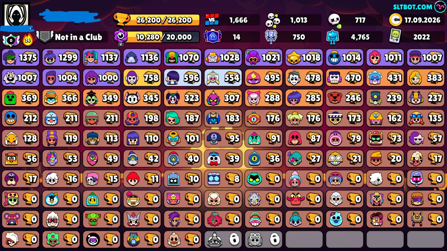 Conta de brawstars rara com 400+ gemas e diversas skins raras