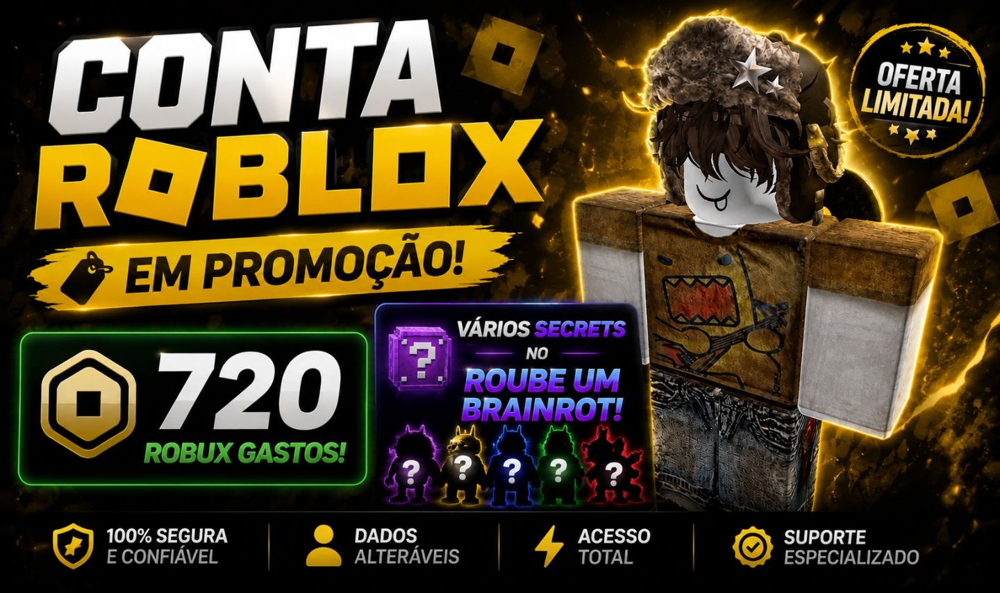 CONTA MASCULINA ROBLOX (SECRETO NO ROUBE UM BRAINROT)
