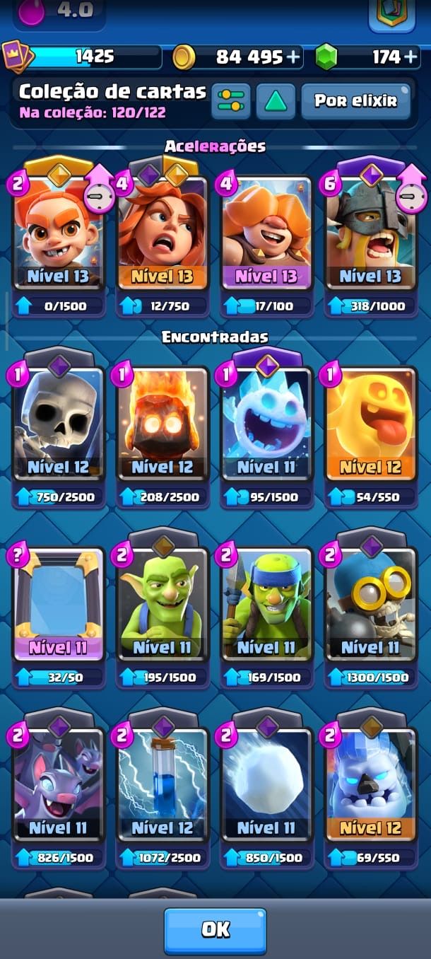 CONTA CLASH ROYALE 10.114 TROFÉUS | LVL 13 |