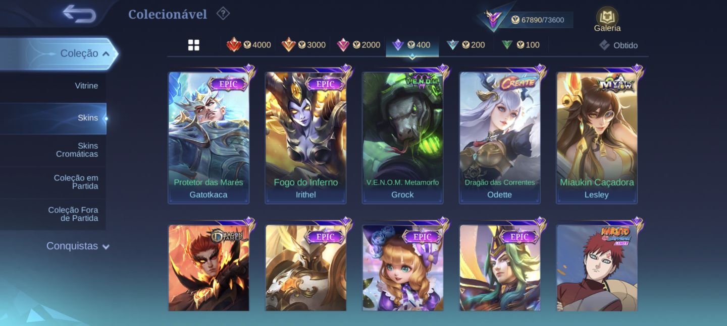 Conta Mobile Legends Lendária