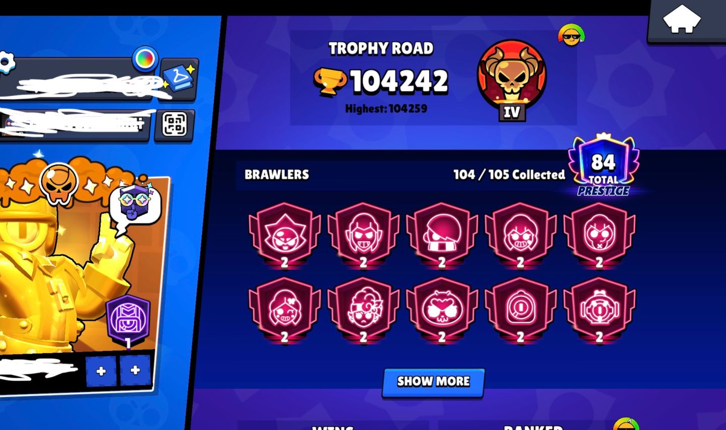 CONTA DE BRAWL STARS MUITO UPADA! (NEGOCIÁVEL)