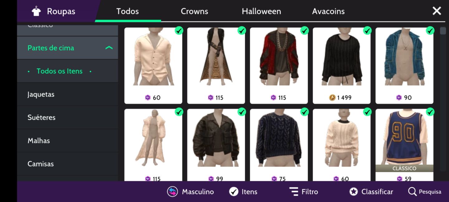 Conta de avakin LVL 58