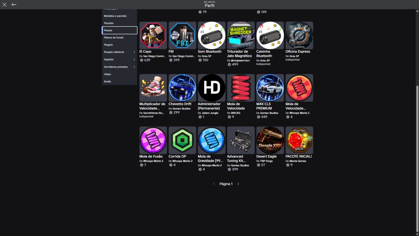 Conta roblox up em : Voleyboll legends, ghost driver, grau sp e muito mais