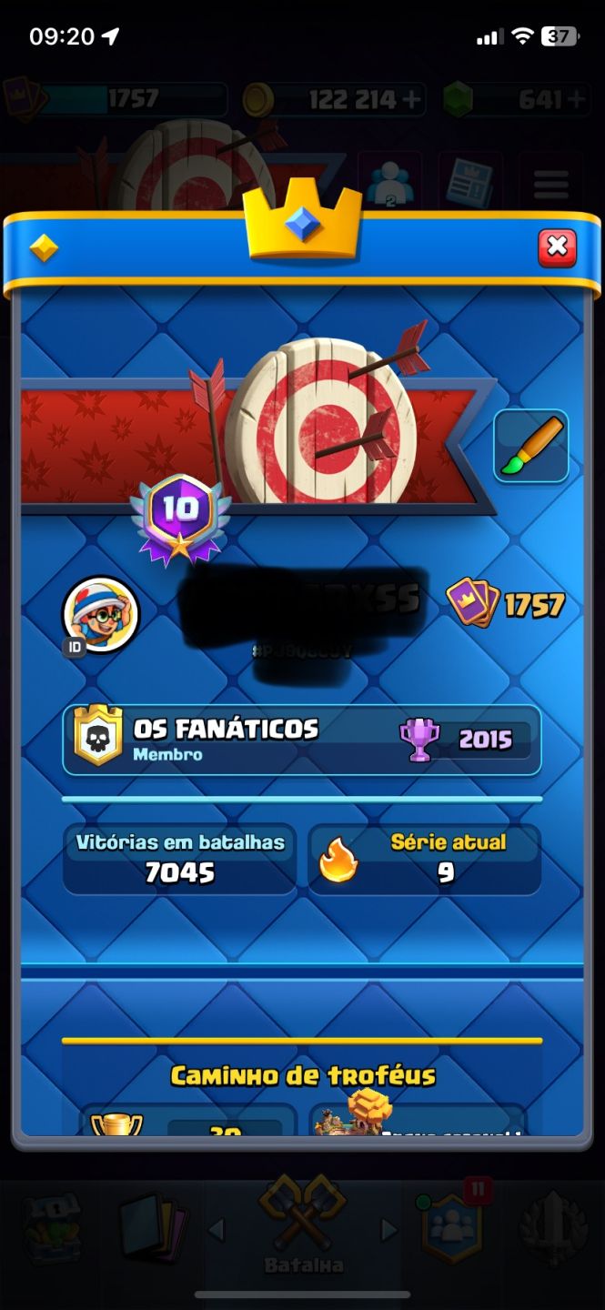 CONTA DE CLASH ROYALE/ OF CLANS/ HAY DAY