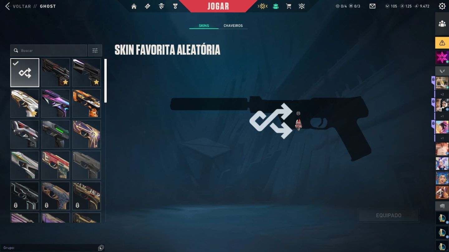 CONTA VALORANT BRABA COM MUITA SKIN