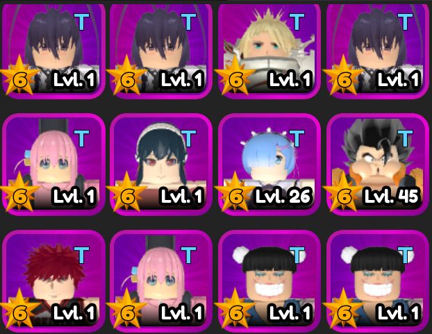 All Star Tower Defense | Serviços | Personagens