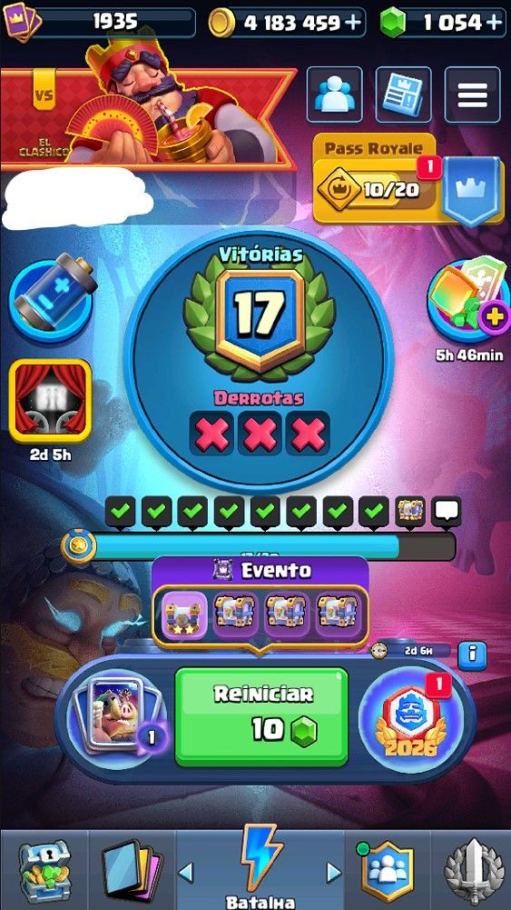 CONTA DE CLASH ROYALE| 13K TROFEUS 18 EVO 3 HERÓI MAIOR CAMPEÃO E EMBLEMA CRL |
