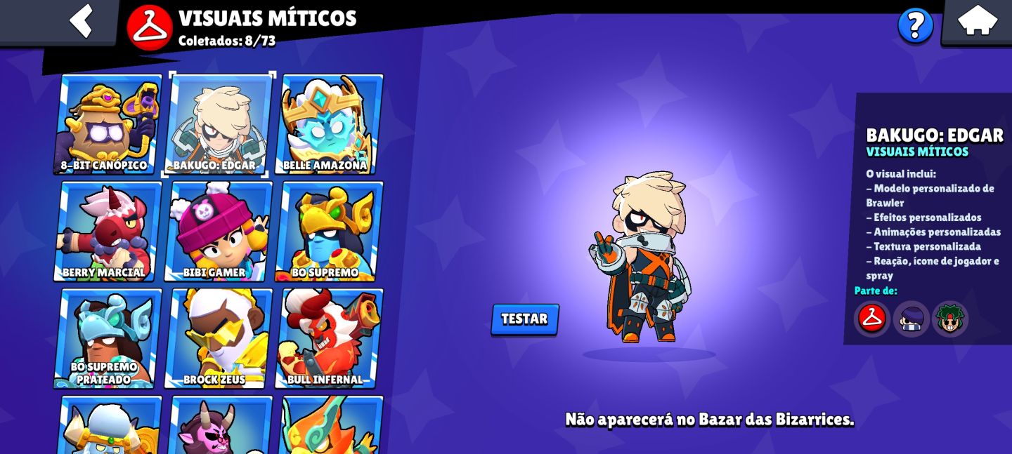 VER DESCRIÇÃO!!!Brawl Stars 60K | 100/105 Brawlers | Gemas e Skins Raras