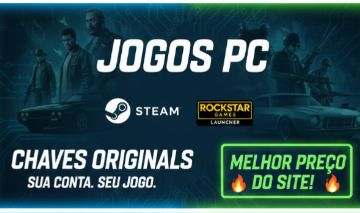 STEAM & MAIS JOGOS KEY (MAIS BARATO DO SITE)