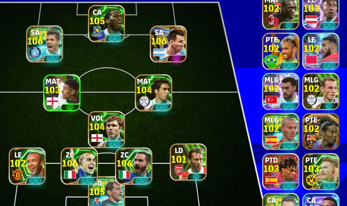 CONTA EFOOTBALL +3220 FORÇA COLETIVA, MESSI, MBAPPE, DROGBA, RONALDINHO ETC
