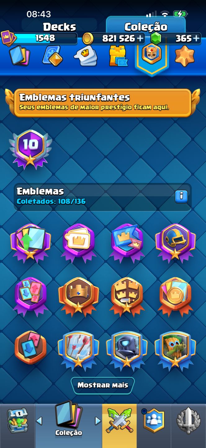 Conta Clash Royale Antiga e Rara.
