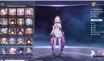 CONTA HONKAI STAR RAIL COM TIME PREMIUM DA CASTORICE + SILVERWORLF LVL999