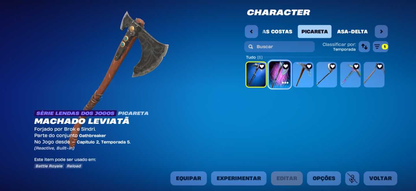 CONTA FORTNITE ANTIGA, RARA E COMPLETA À VENDA