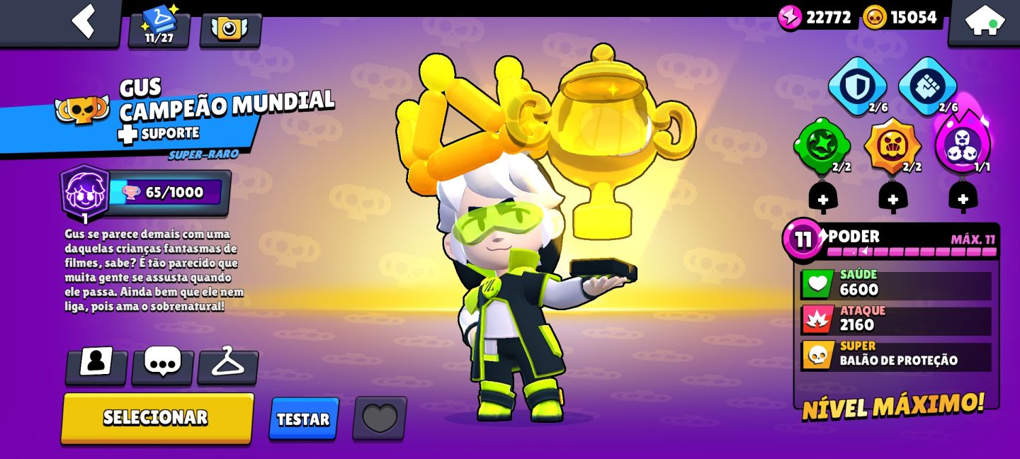 Conta de brawl Star muito upada
