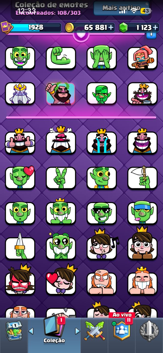 Conta Clash Royale conta upaderrima