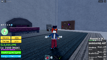 CONTA BLOX FRUITS COM SANGUINE ART - Roblox - Blox Fruits - GGMAX