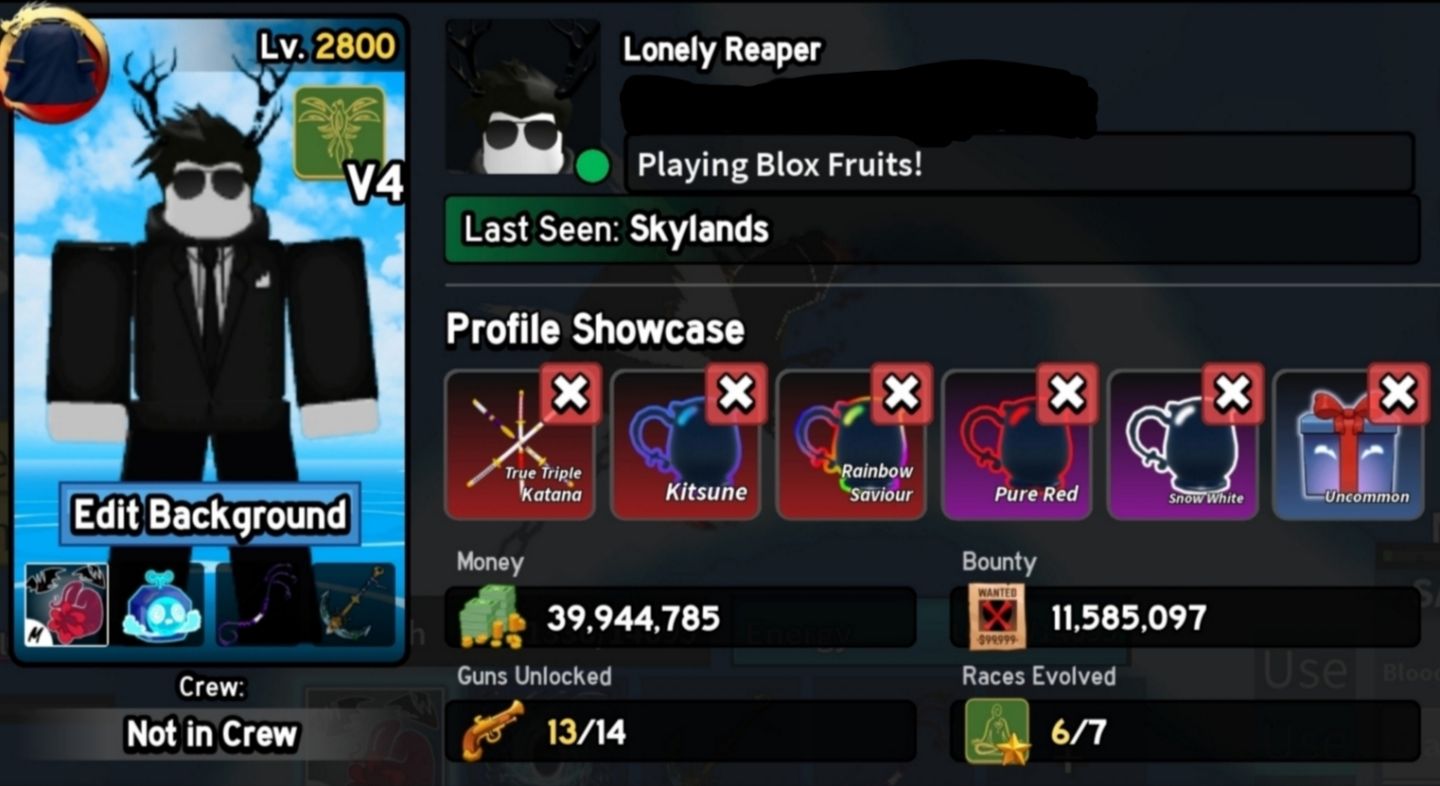 [8 PERMS] Dragon Token + 39M Beli + 400K Fragmentos + 11M Bounty + Dark Blade V2