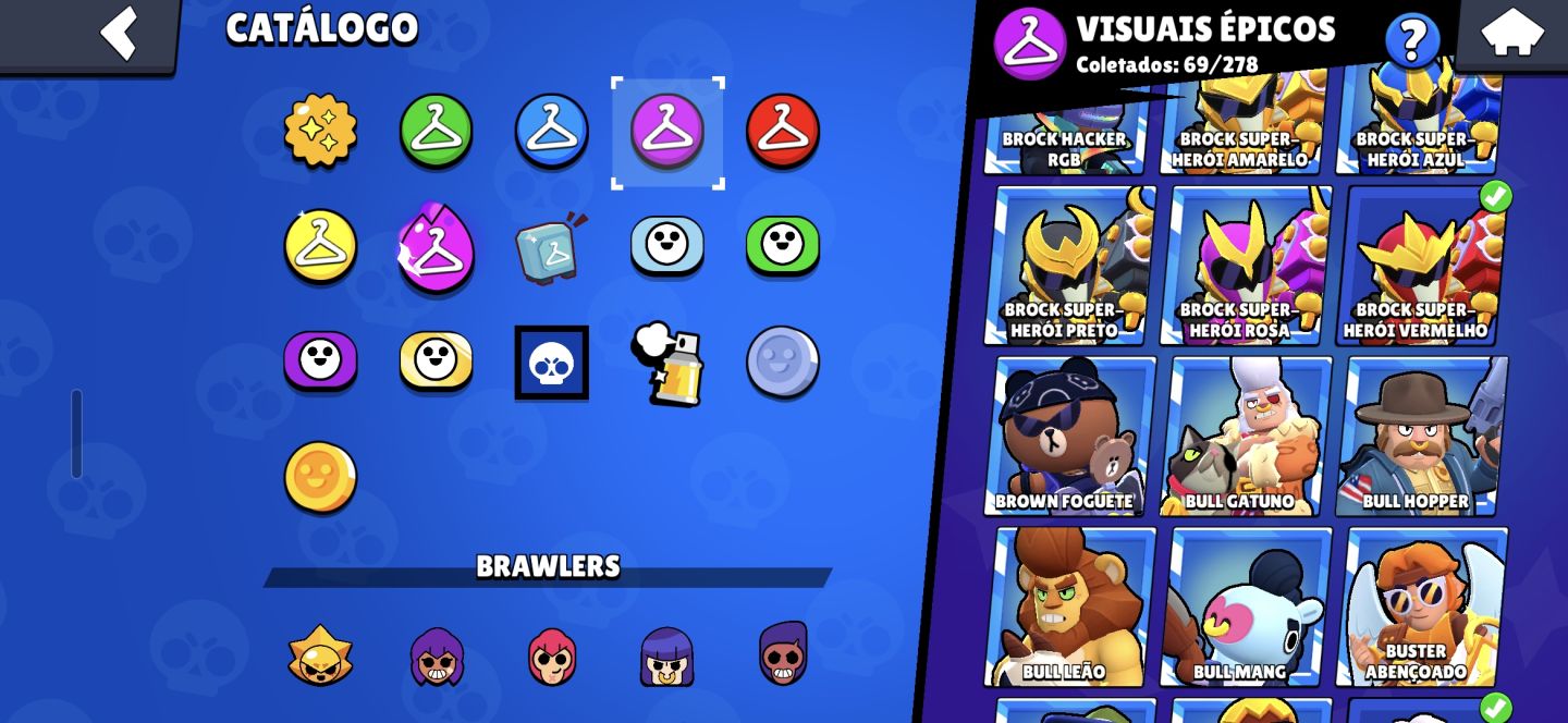 Conta Brawl 40K Troféus 131 Skins Lou Cartman Edgar Robô R$250 valor negociável