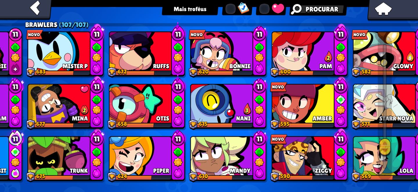 CONTA BRAWL STARS FULL | 100 HYPERCARGAS