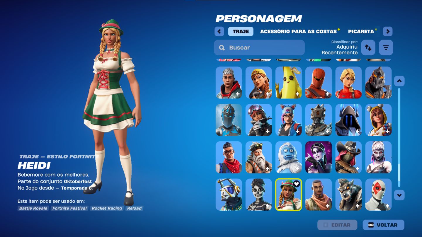 Conta fortnite 203 skin salve o mundo fundador e glow