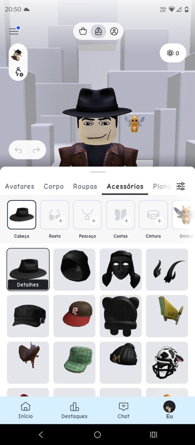 Conta Roblox Completa: Roupas 3D, Cabelos, Corpos, Acessórios e Emotes!